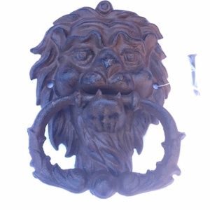 NEW Large Vintage Lion Cast Iron Knocker